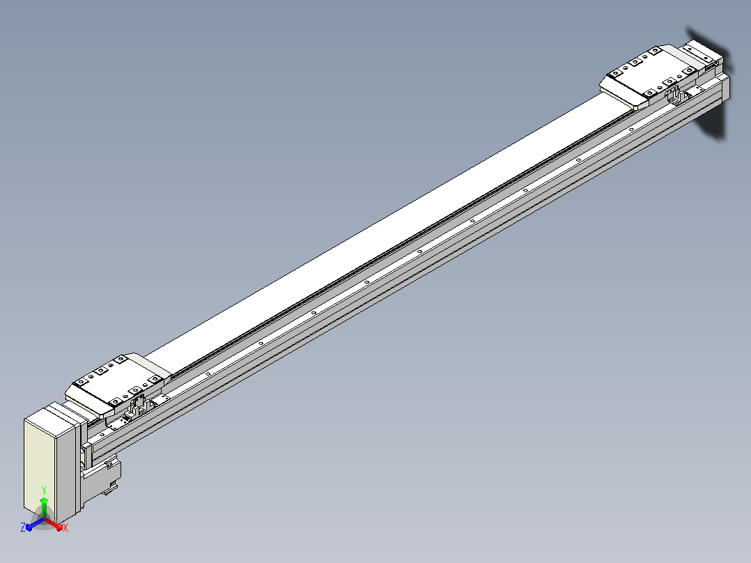 滚珠丝杠线性轴TPA-GCRS-80-1610C-L400-MP-M20-N3主视图