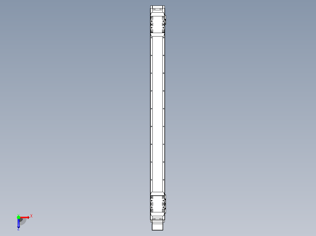 滚珠丝杠线性轴TPA-GCRS-80-1610C-L400-MP-M20-N3俯视图