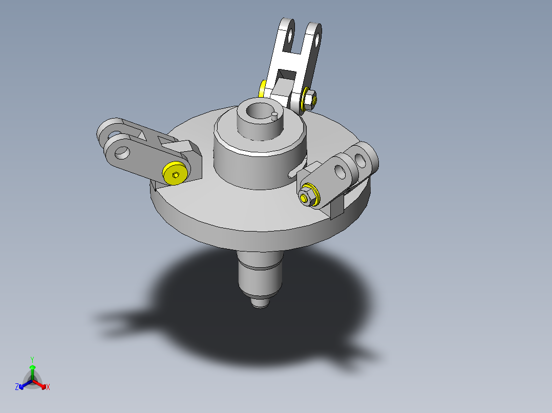 薄型圆板旋转夹紧机构