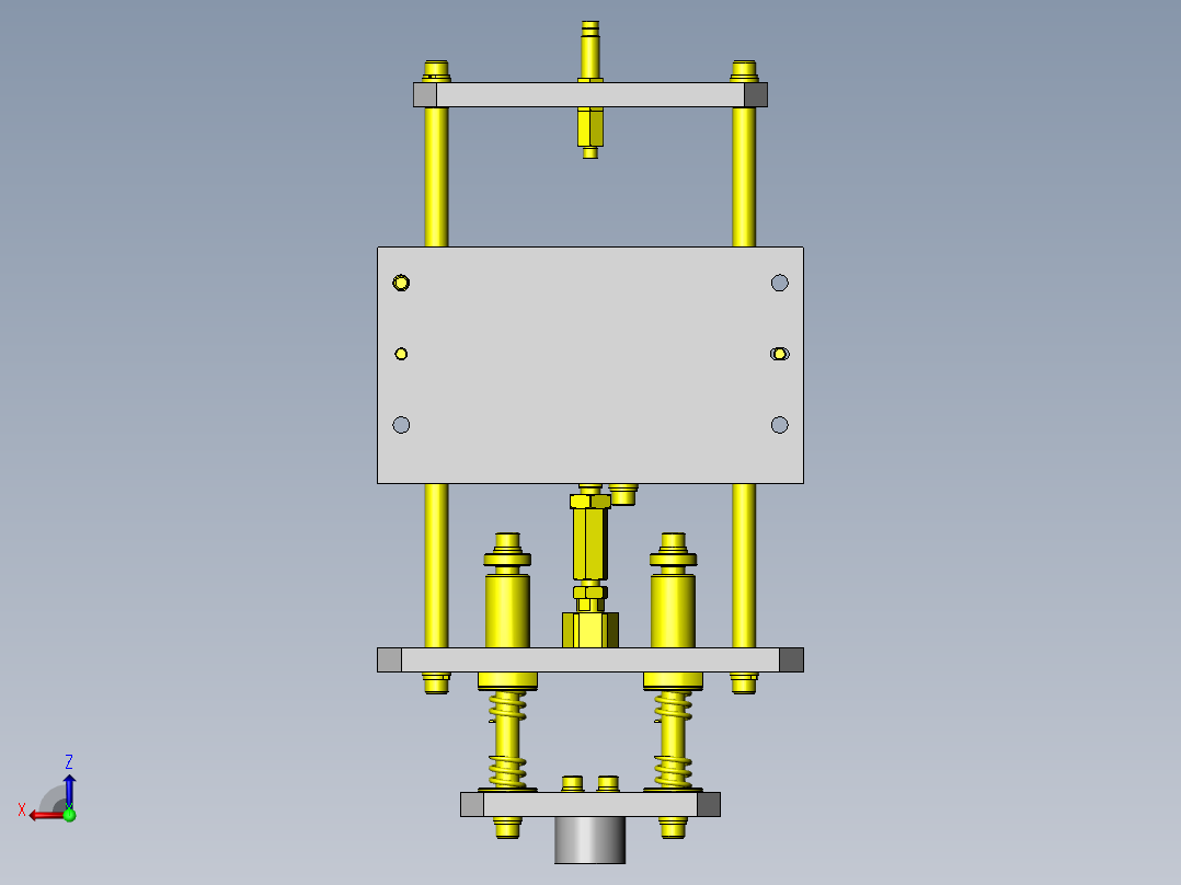 简易压入装置后视图