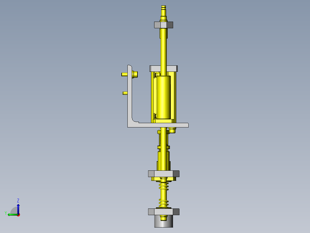 简易压入装置左视图