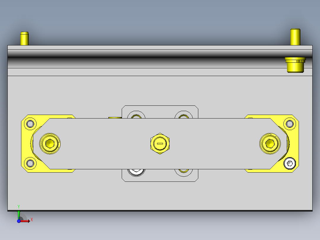 简易压入装置俯视图