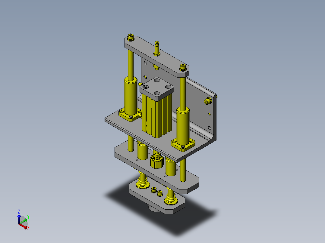 简易压入装置正等轴测图