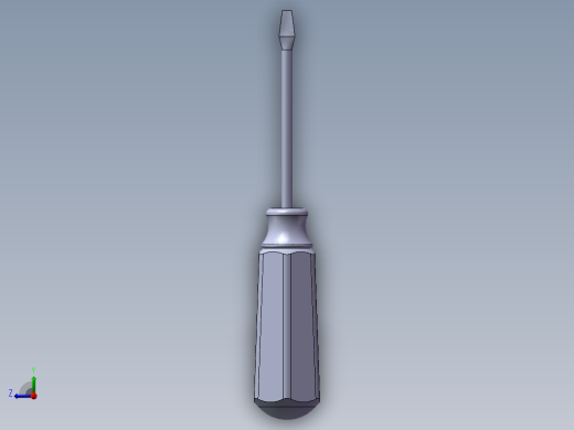 SolidWorks 改锥图纸右视缩略图