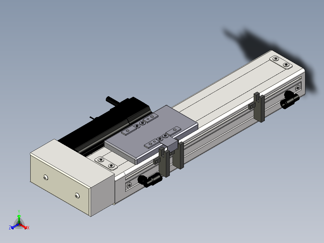 Toyo东佑达直线模组-ECH6-150-BR+煞車-M5主视图