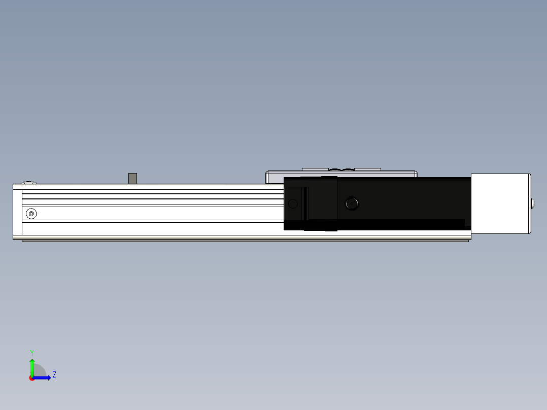 Toyo东佑达直线模组-ECH6-150-BR+煞車-M5左视图