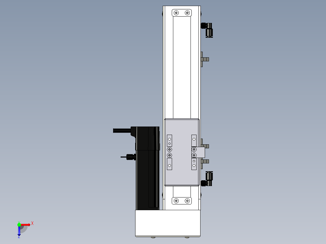 Toyo东佑达直线模组-ECH6-150-BR+煞車-M5俯视图