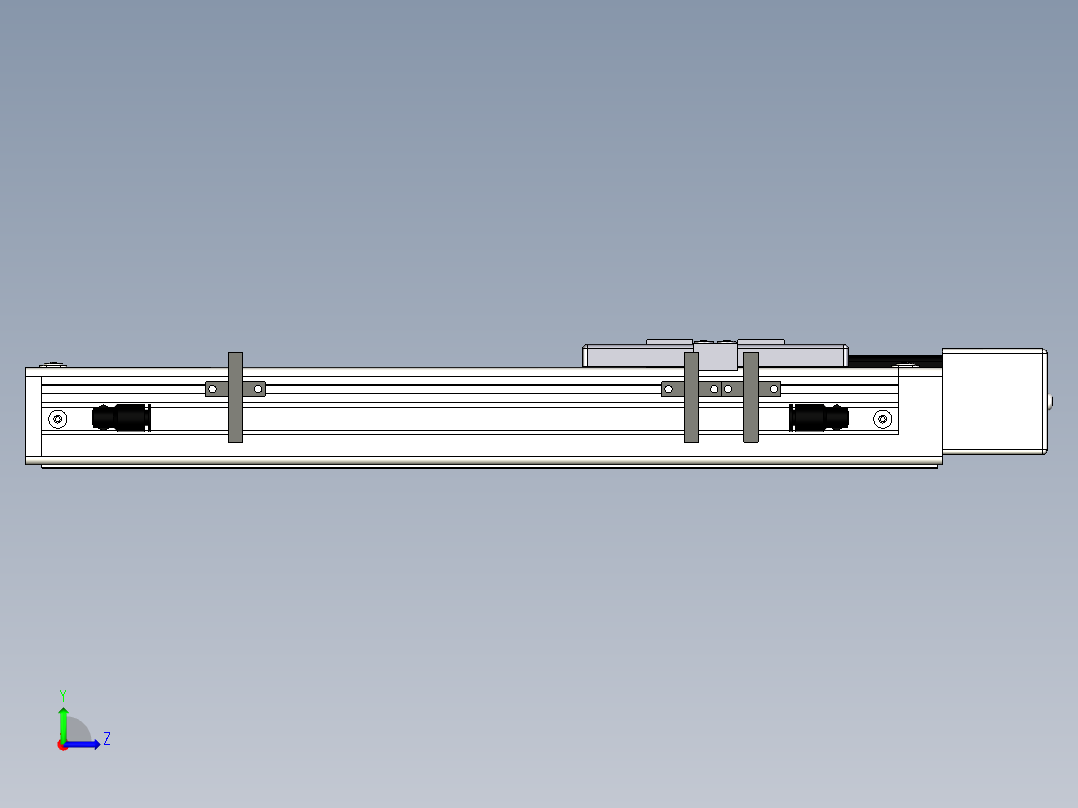 Toyo东佑达直线模组-ECH6-200-BL+煞車-M5左视图