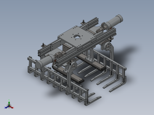 袋式码垛机器人抓具 3D图