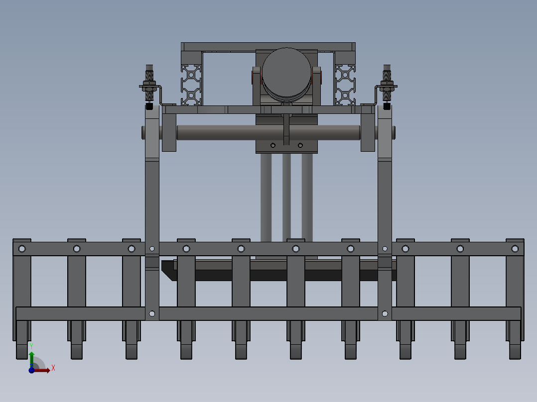 袋式码垛机器人抓具 3D图前视图