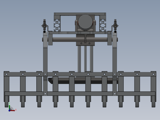 袋式码垛机器人抓具 3D图前视缩略图