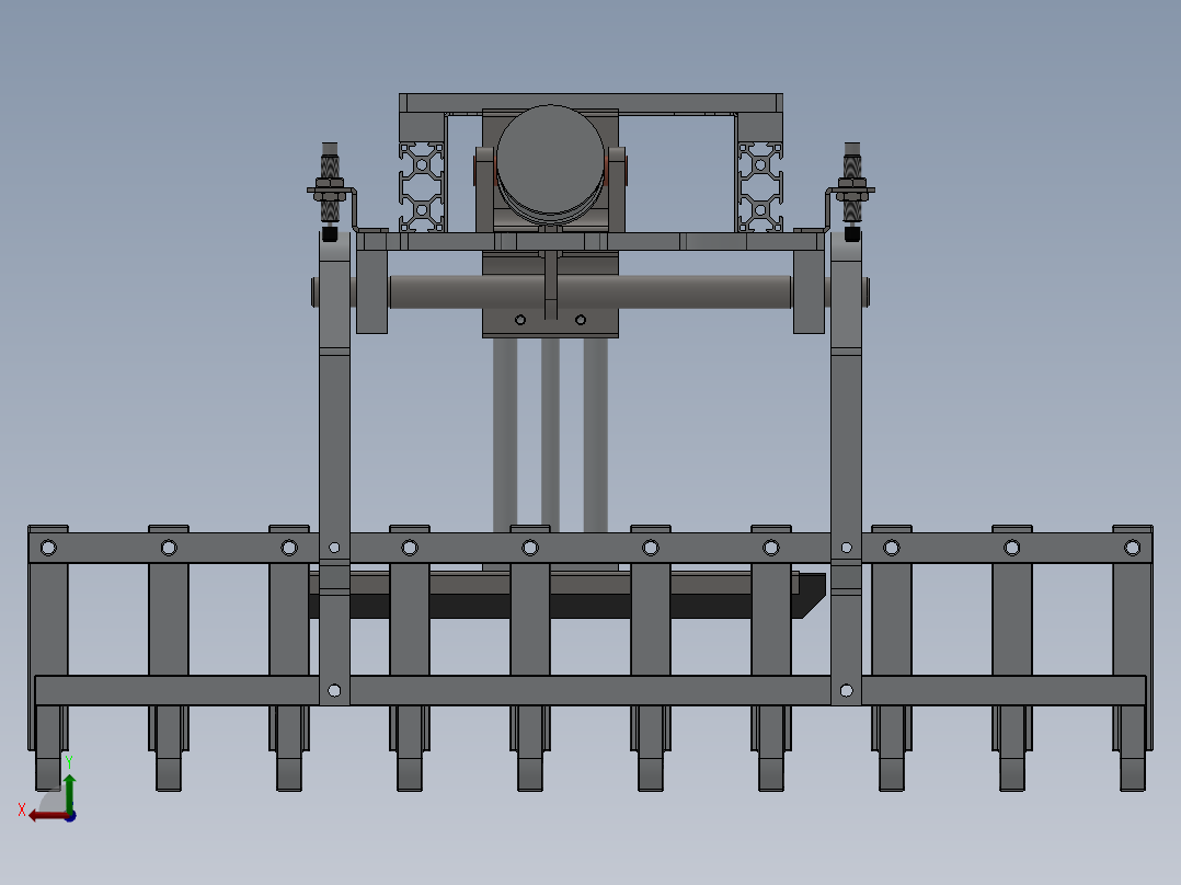 袋式码垛机器人抓具 3D图后视图