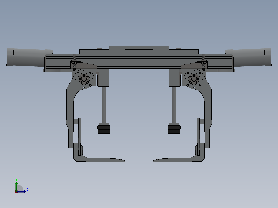 袋式码垛机器人抓具 3D图左视图