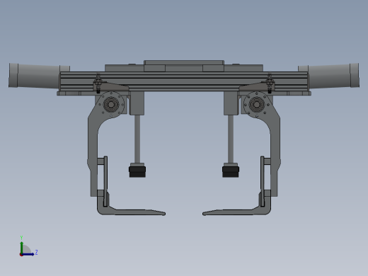 袋式码垛机器人抓具 3D图左视缩略图