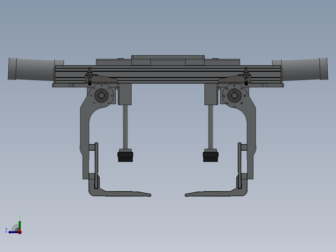 袋式码垛机器人抓具 3D图右视图