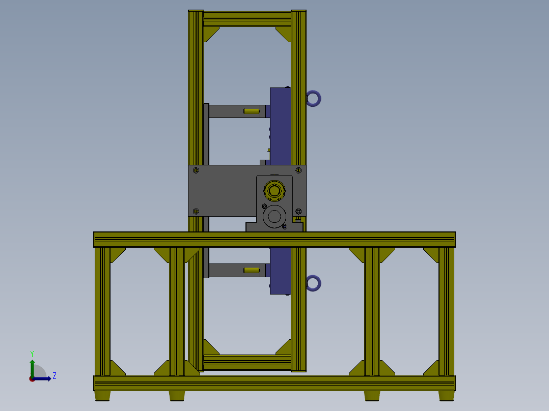 M36旋转固定机构左视图