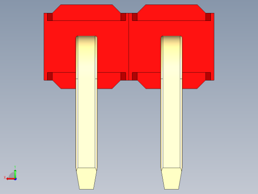 彩色公排针 100mil 2.54mm 系列-DS1022_red_1x02p_100mil_TypeD_rev1.0后视缩略图