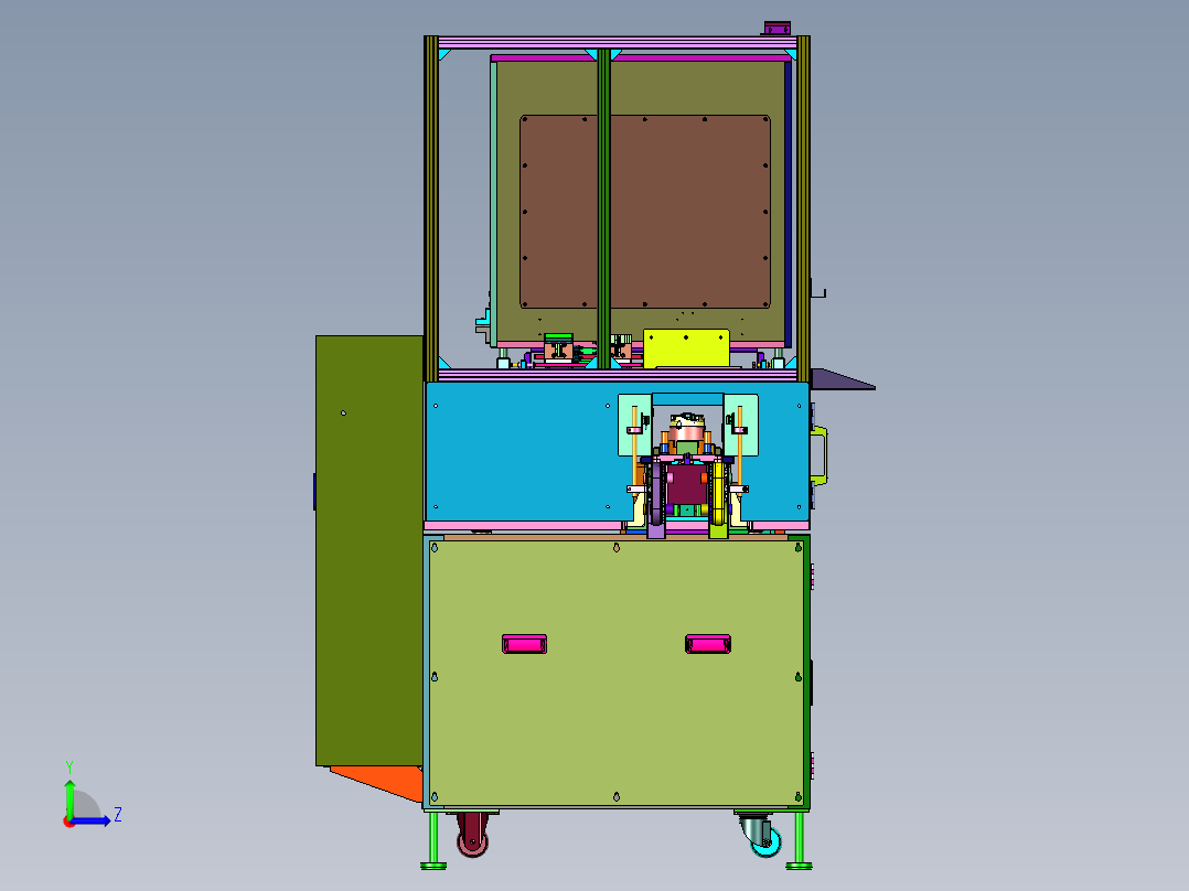 伺服电机分贝异响测量机左视图
