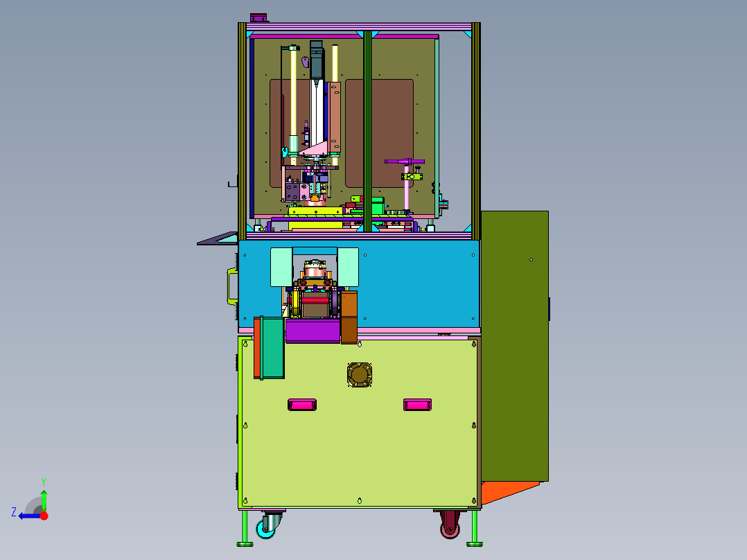 伺服电机分贝异响测量机右视图