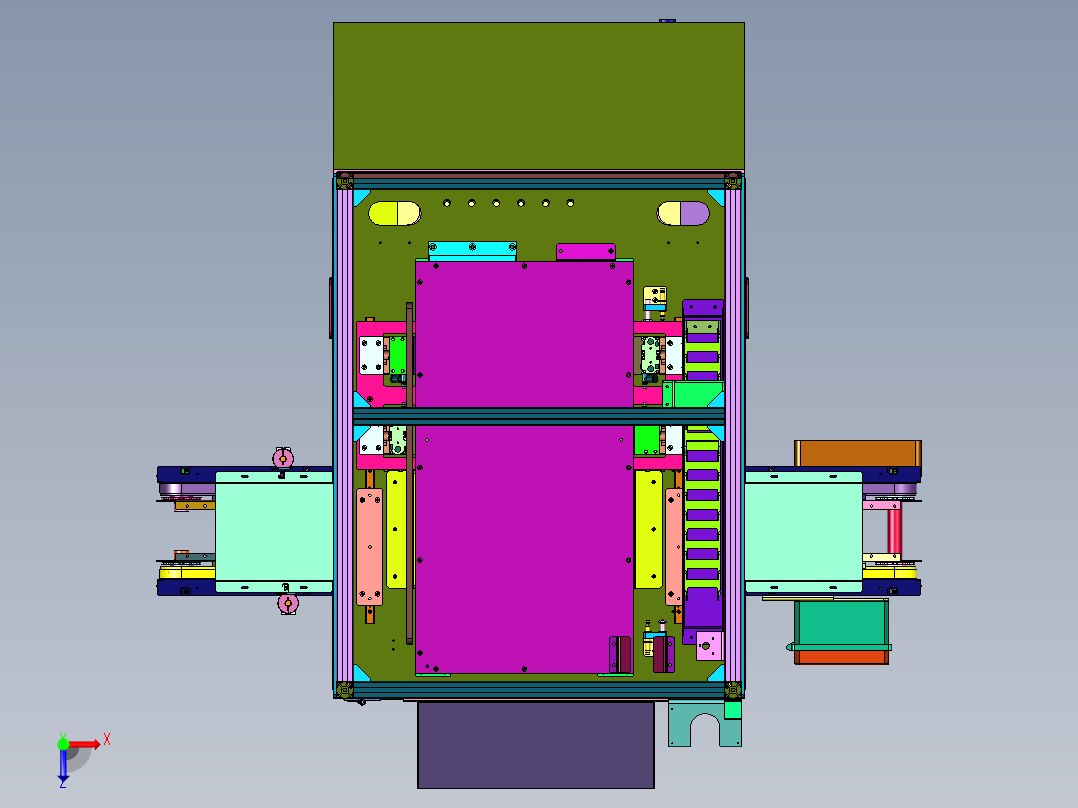 伺服电机分贝异响测量机俯视图