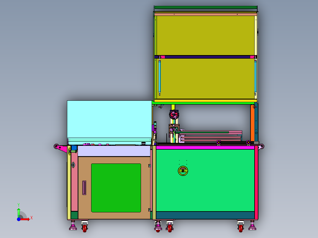 全封闭式包膜套膜塑封机前视图