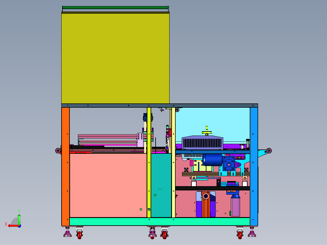 全封闭式包膜套膜塑封机后视图