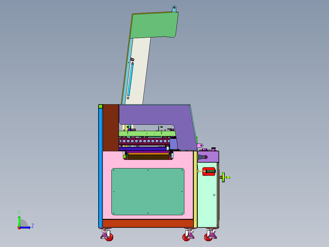 全封闭式包膜套膜塑封机左视图