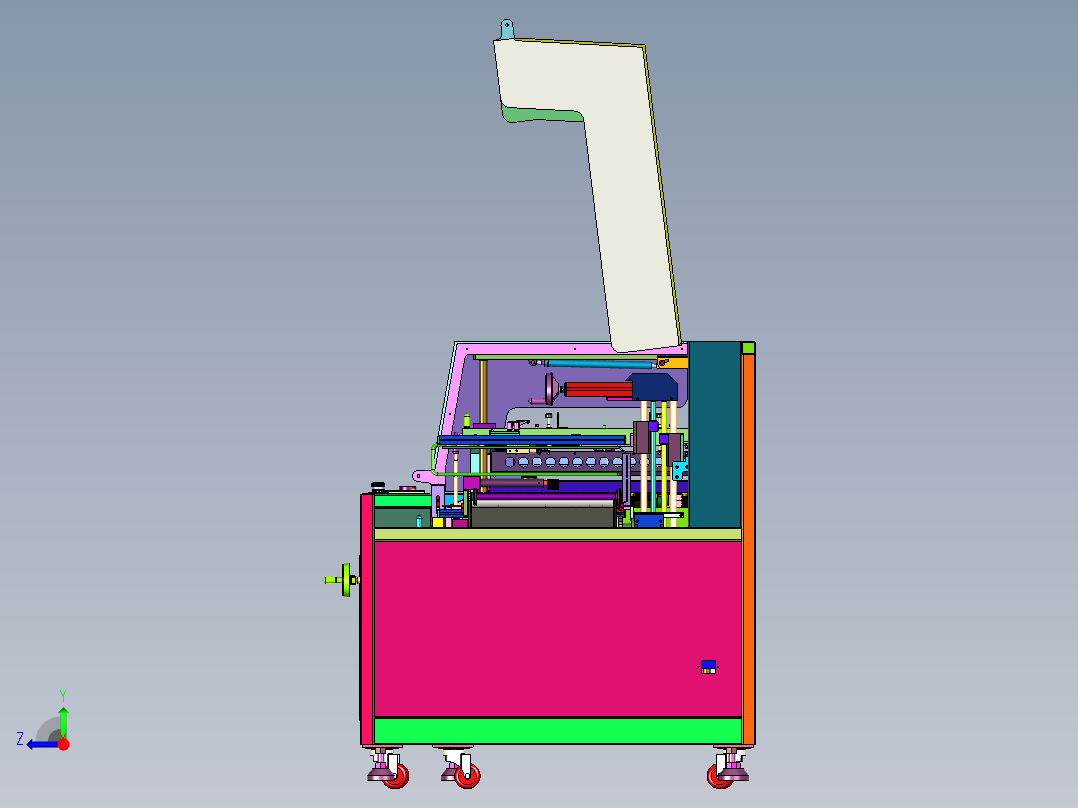 全封闭式包膜套膜塑封机右视图