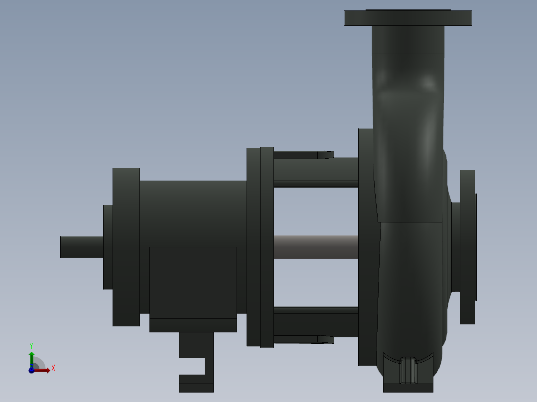 离心泵(2)前视图