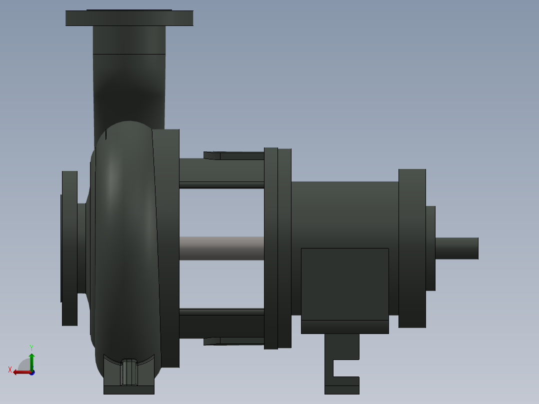 离心泵(2)后视图