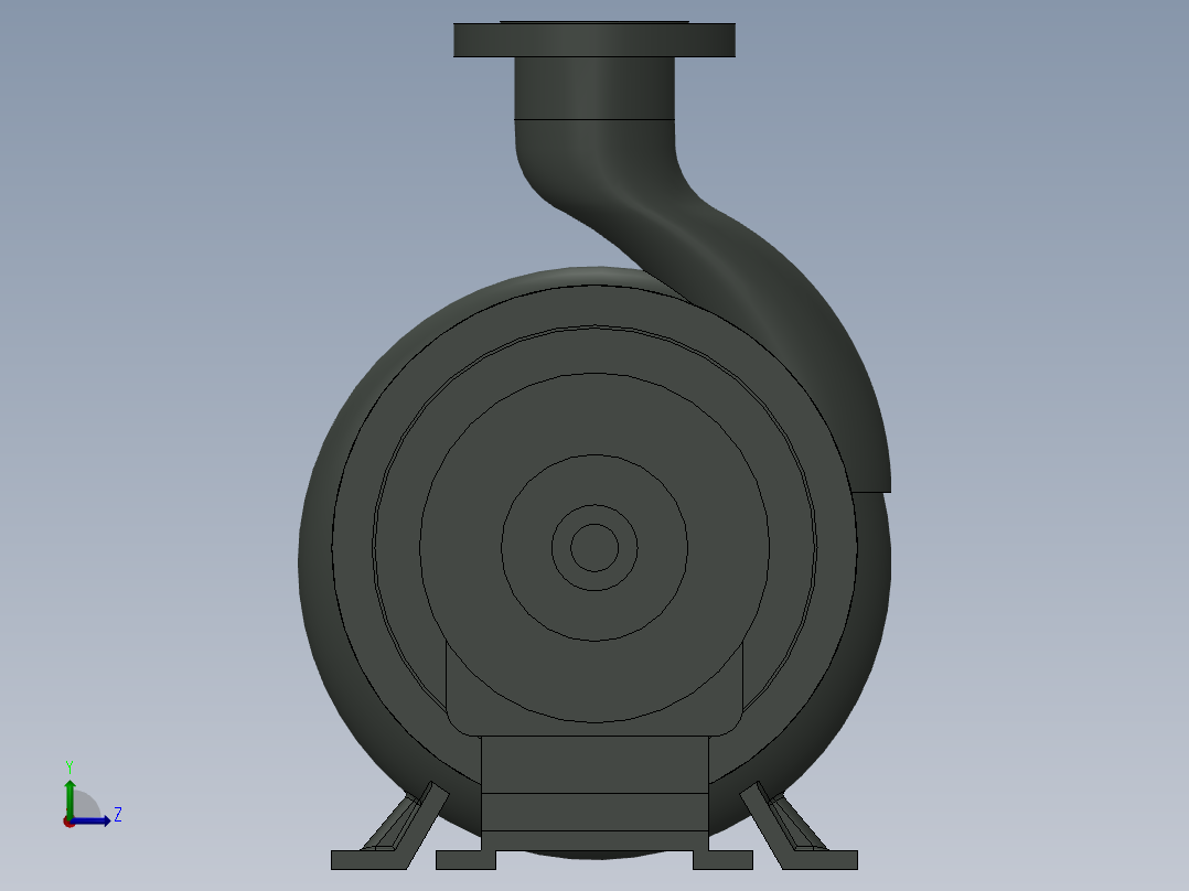 离心泵(2)左视图