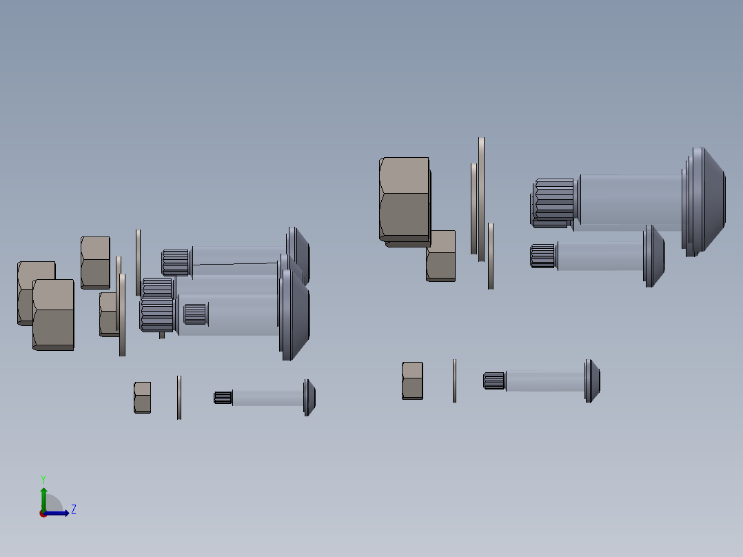 高强度扭断控制结构螺栓左视图