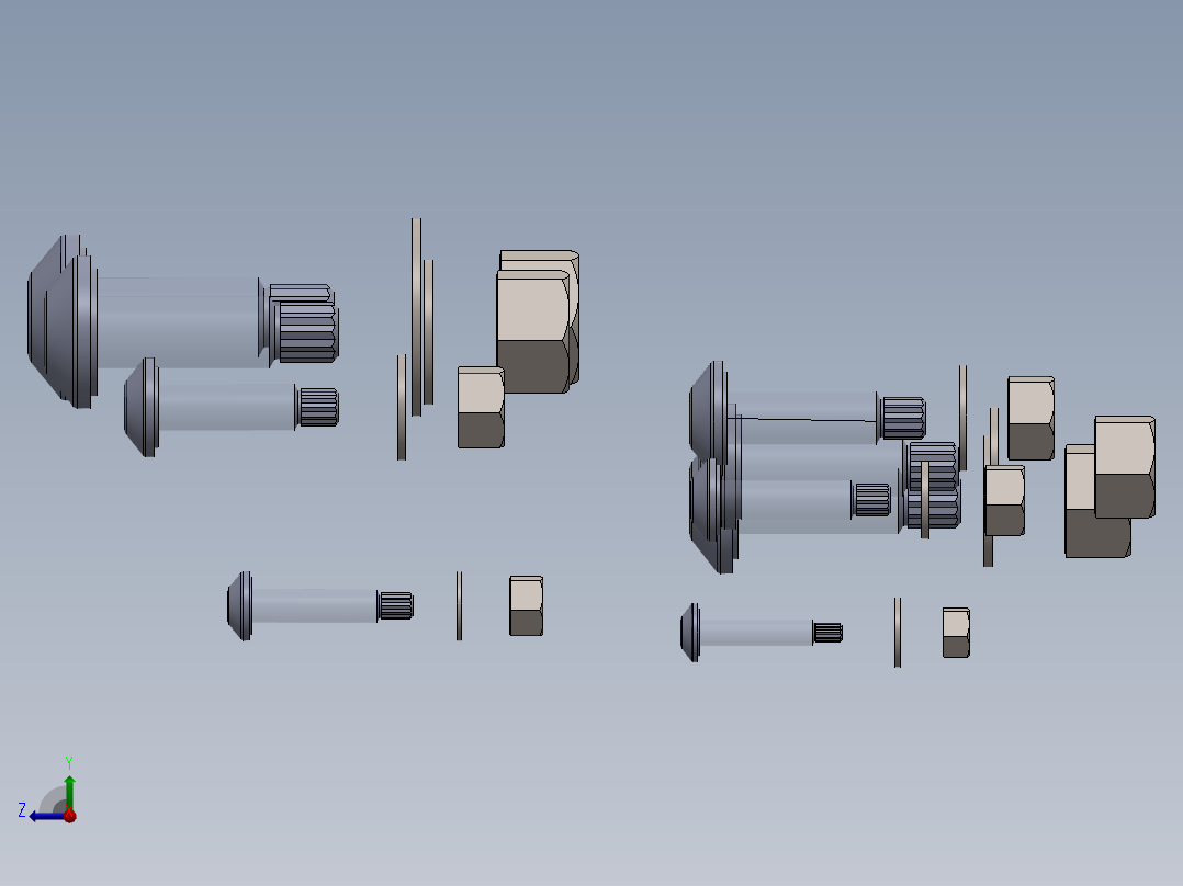 高强度扭断控制结构螺栓右视图