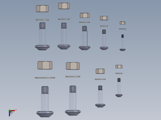 高强度扭断控制结构螺栓俯视缩略图