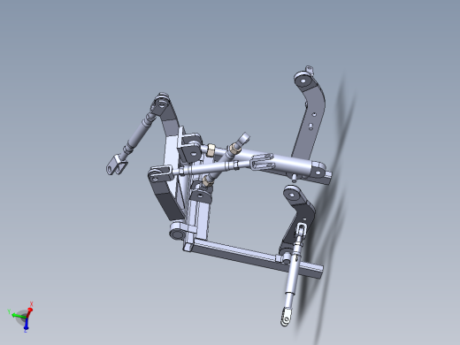 拖拉机悬挂三维模型
