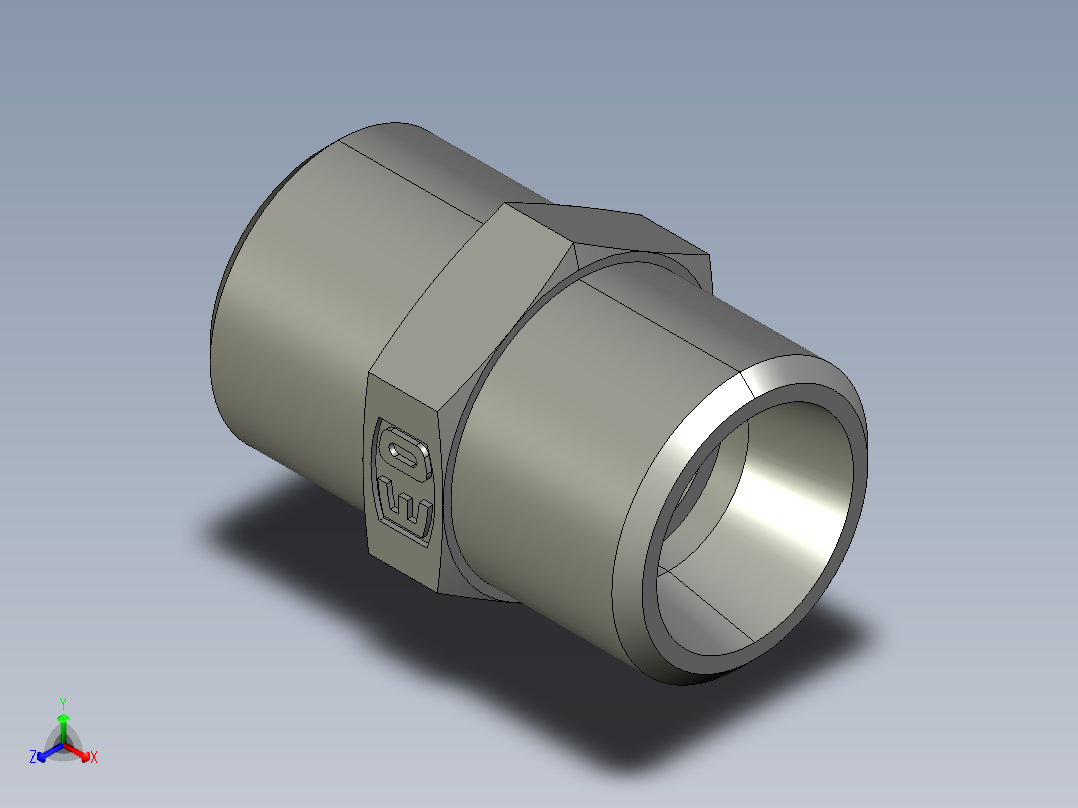 卡套式工业通用硬管接头EO Union G10LCFX正等轴测图