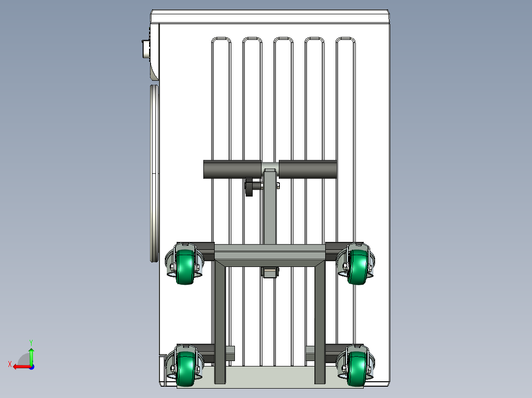 紧凑型折叠车后视图