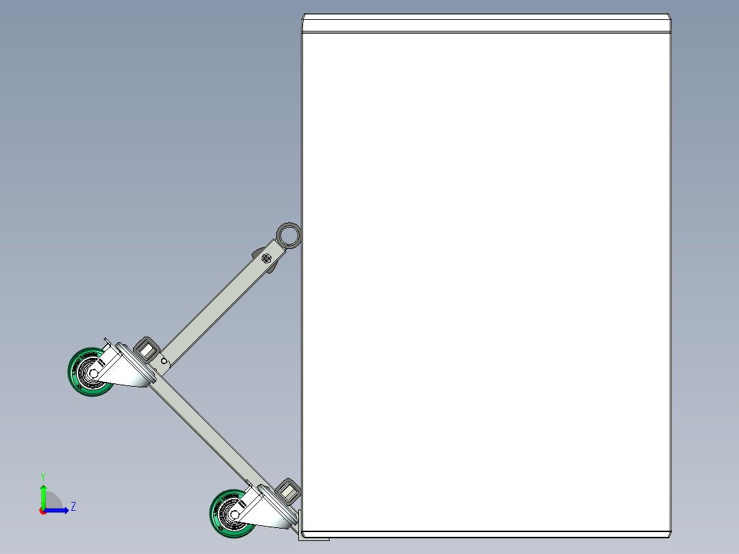 紧凑型折叠车左视图