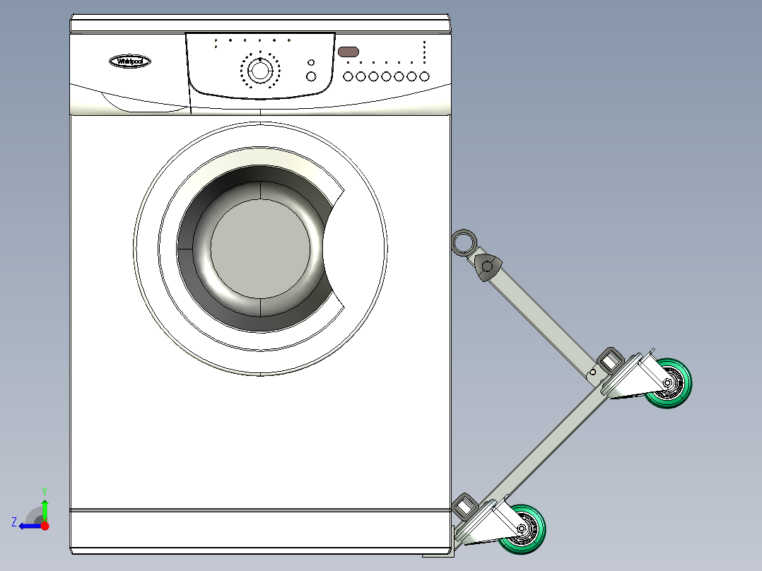 紧凑型折叠车右视图