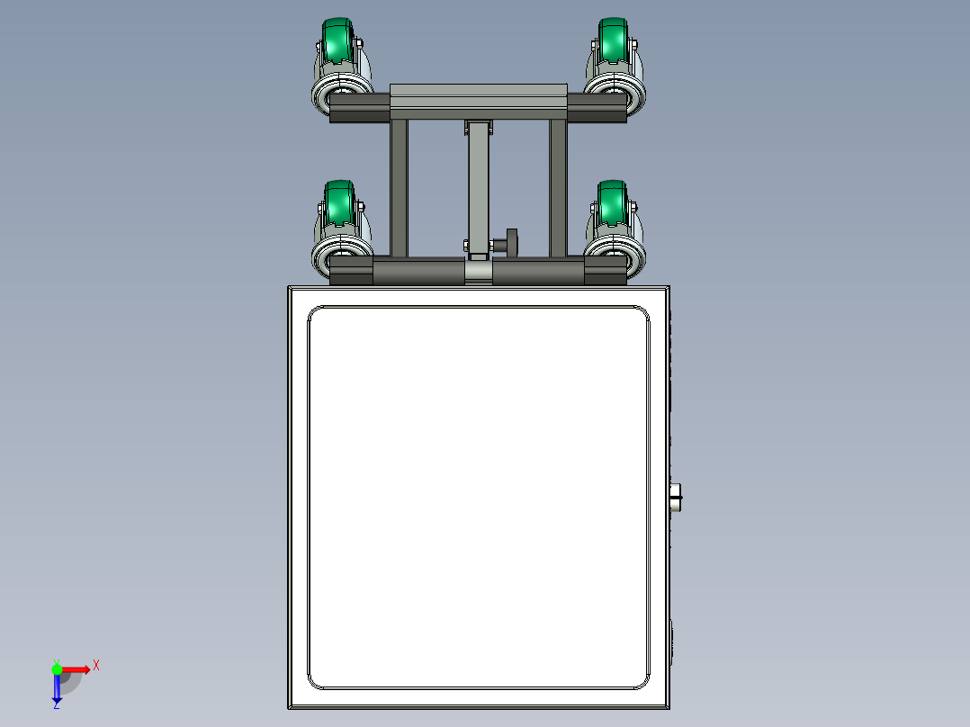 紧凑型折叠车俯视图