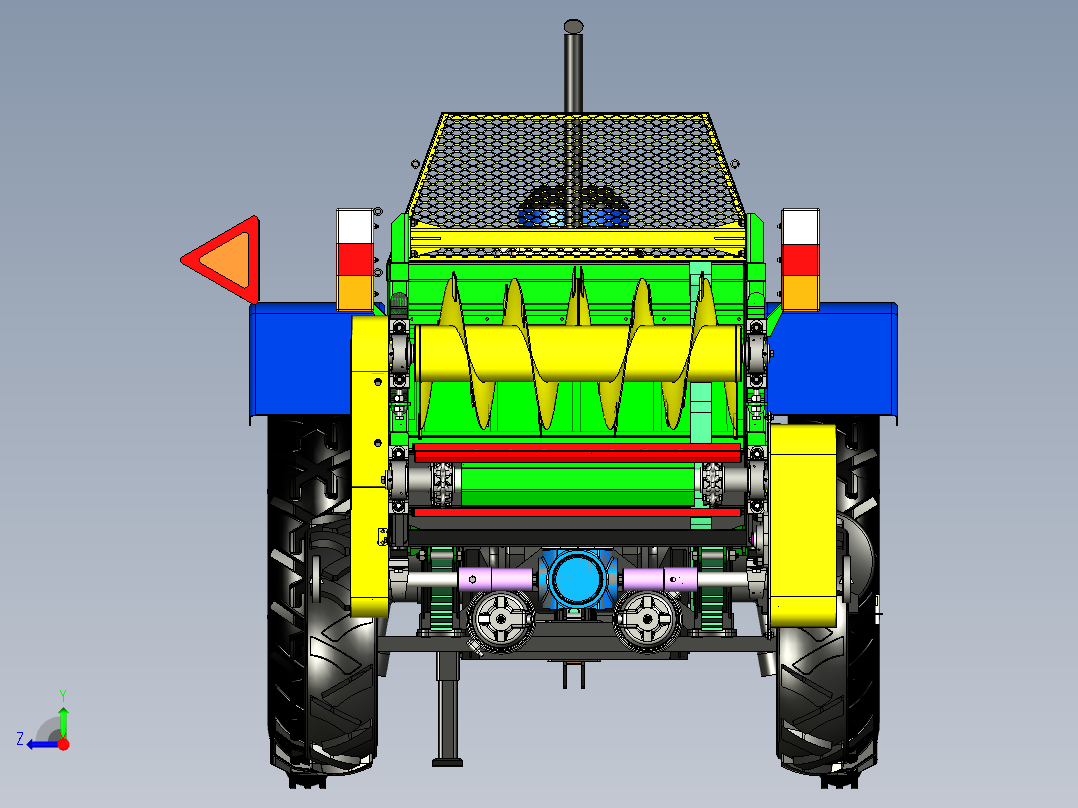 有机肥撒布机右视图