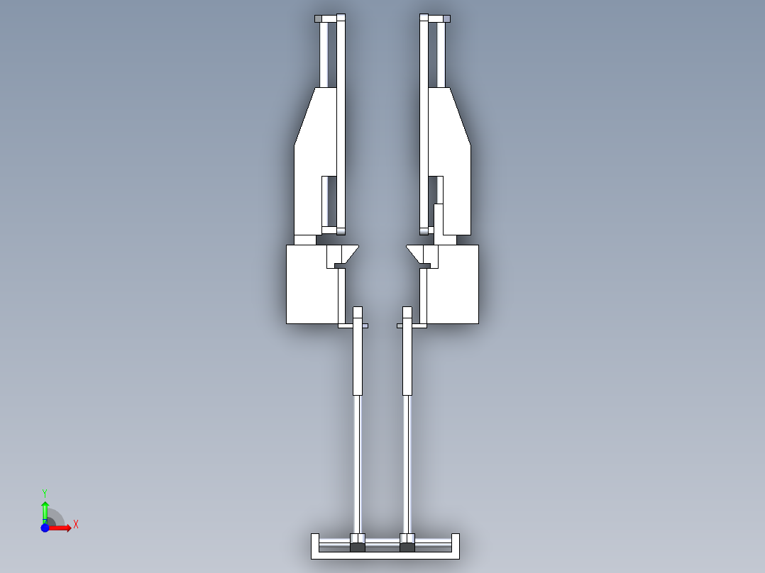 装箱机 集盒机构前视图
