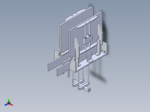 装箱机 集盒机构正等轴测缩略图
