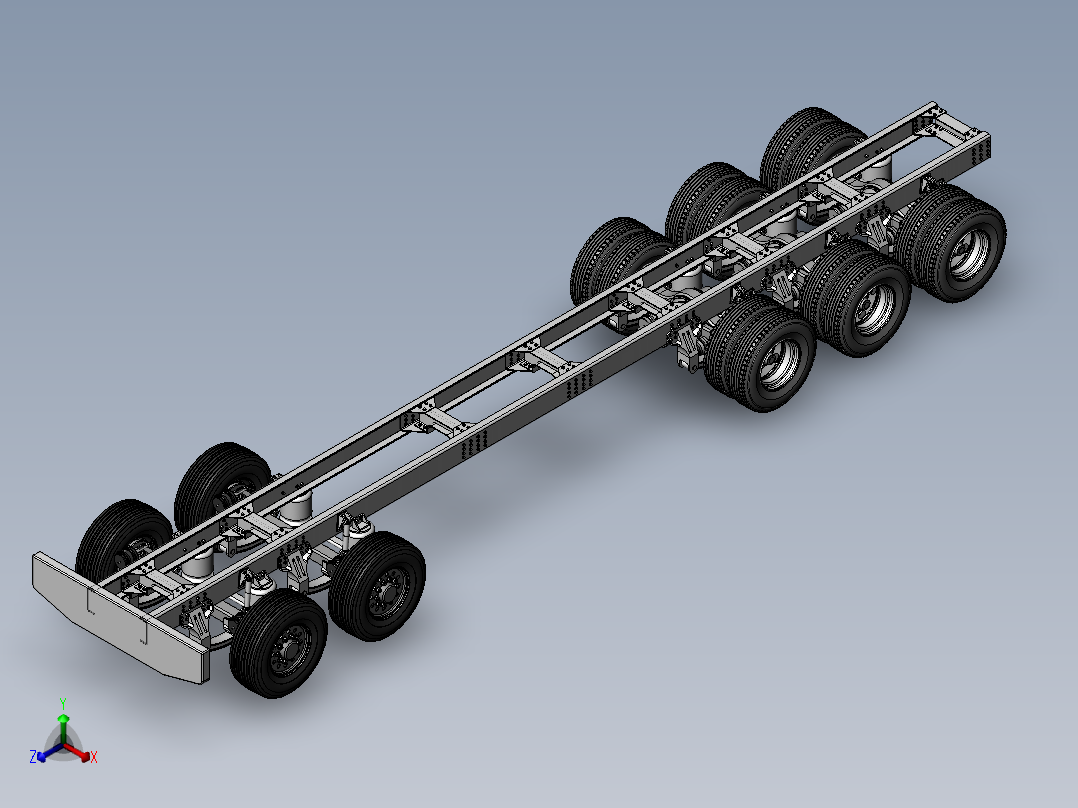 20号图--卡车+底盘10x6 SW STP IGS.zip正等轴测图