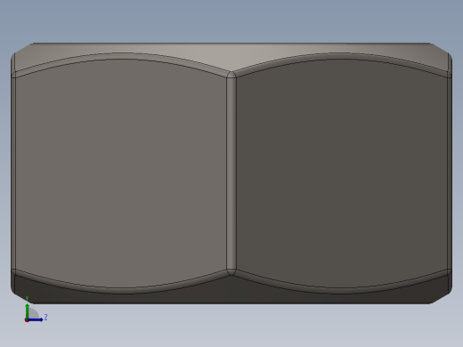 紧固件-Raw Steel Nut 0.6250左视缩略图