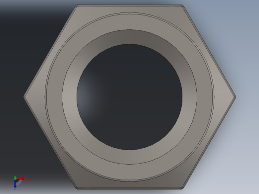 紧固件-Raw Steel Nut 0.6250俯视缩略图