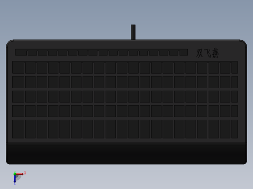 QQ-双飞燕键盘2015俯视缩略图