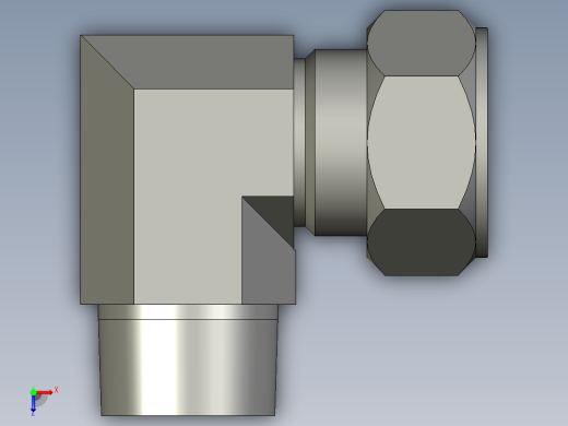卡套式工业通用硬管接头20_cbu-s俯视缩略图