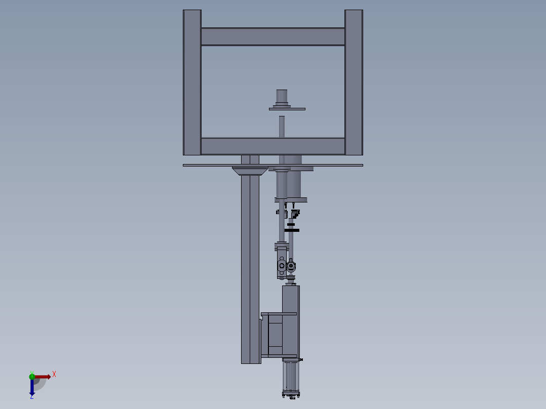 齿轮加工机俯视图