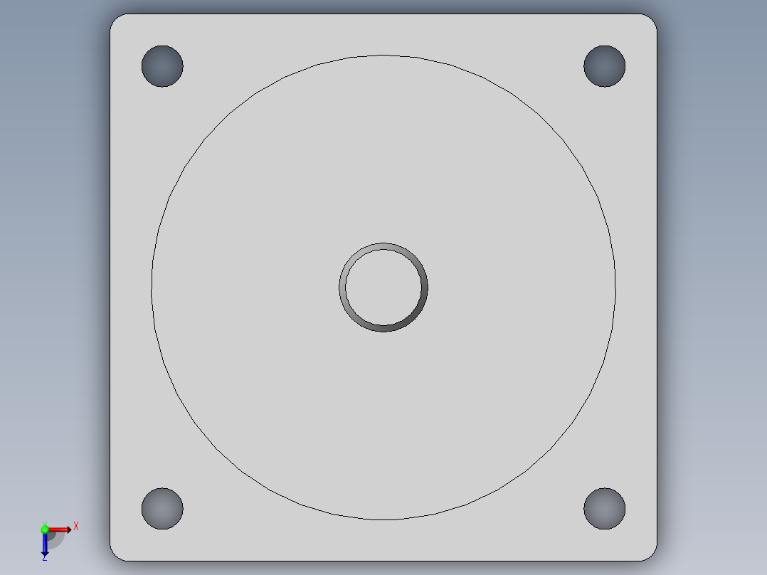 86步进电机-142L俯视图